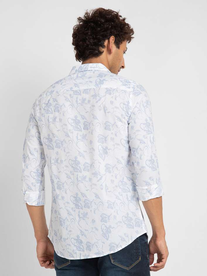 Men Regular Fit Solid Spread Collar Casual Shirt - Image 3